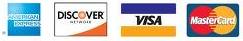 We Accept All Major Credit Cards